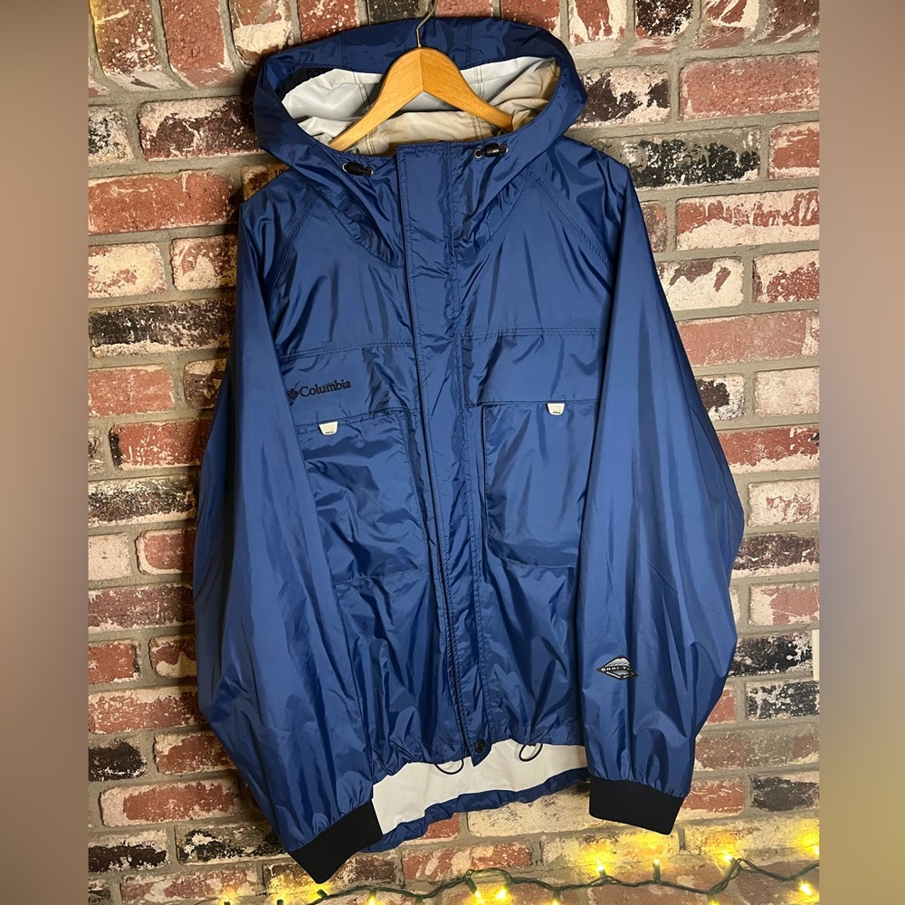 Mens Columbia PFG Omni Tech Waterproof/Breathable Performance Windbreaker Jacket